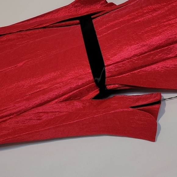 Adrianna Papell Red Puff Collar Jacket - Picture 8 of 12